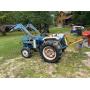 Ford 1900 Diesel Tractor with Loader and Rear Blade