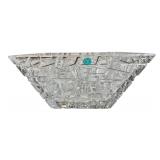 Tiffany & Co. Square Sierra Faceted Crystal Bowl
