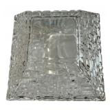 Tiffany & Co. Square Sierra Faceted Crystal Bowl