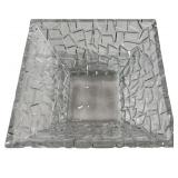 Tiffany & Co. Square Sierra Faceted Crystal Bowl