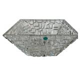 Tiffany & Co. Square Sierra Faceted Crystal Bowl