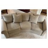 Custom-Designed Neutral Three Seat Sofa