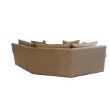 Custom-Designed Neutral Three Seat Sofa