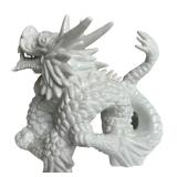 Vintage Chic Fitz and Floyd White Porcelain Dragon Statue