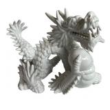 Vintage Chic Fitz and Floyd White Porcelain Dragon Statue