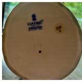 Lladro Nippon Lady Porcelain Figurine with Fan and Flowers