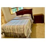 Thomasville Impressions Queen Wooden Bed Frame and Nightstand