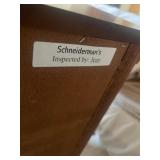 Thomasville Wooden King Size Headboard / Bed Frame and Coordinating Nightstand