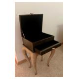 Handcrafted Decorative Elephant Box on Sculpted Wooden Stand