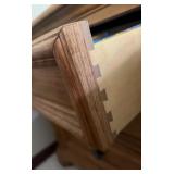 Thomasville King Poster Wooden King Size Bed Frame with Two Matching Nightstands