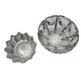 Set of 2 Orrefors Sweden Crystal Bowls