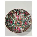 Chinese Decorative Bowl, Cloisonné Jar with Lid, and Enamel Egg on Stands