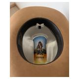 Vintage Stetson 4X Beaver Cowboy Hat Size 7 3/8 with Feather Band