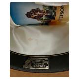 Vintage Stetson 4X Beaver Cowboy Hat Size 7 3/8 with Feather Band