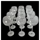 Set of 12 Lenox Dots and Lines Balloon Wine Glasses