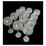 Set of 12 Lenox Dots and Lines Balloon Wine Glasses