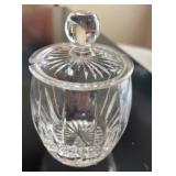 Collection of 7 Small Cut Glass Bud Vases and Candy Dish including Orrefors Sweden