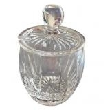 Collection of 7 Small Cut Glass Bud Vases and Candy Dish including Orrefors Sweden