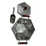 Barware Collection with Reed & Barton Ice Bucket, Shakers, Minnesota Twins Glasses, and Shot Glasses