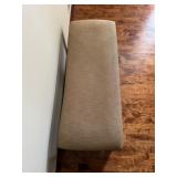 Upholstered Bench with Lower Shelf