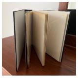 Vintage Japanese Lacquer Photo Album with Scenic Inlay Design