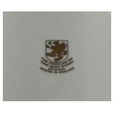 Ceramic and Glass Judaica Set with Pomegranate Figurines & Lenox Candle Holders