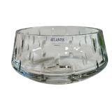 Atlantis Portugal Crystal Glass Bowl with Etched Dot Pattern