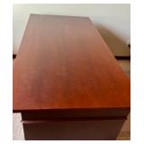 Four Piece Wood Office Suite - Desk with Credenza and Hutch with Extra Storage