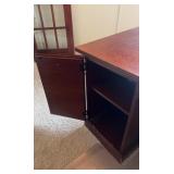 Four Piece Wood Office Suite - Desk with Credenza and Hutch with Extra Storage