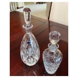Pair of Cut Crystal Decanters with Stoppers