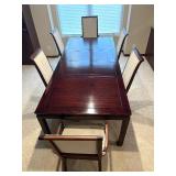 Asian Inspired Dining Table with Chairs