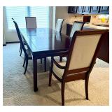 Asian Inspired Dining Table with Chairs