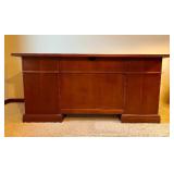 Four Piece Wood Office Suite - Desk with Credenza and Hutch with Extra Storage