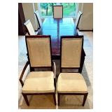 Asian Inspired Dining Table with Chairs