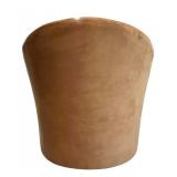 Pair of Precedent Barrel-Back Swivel Armchairs in Brown Upholstery