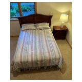 Thomasville Impressions Queen Wooden Bed Frame and Nightstand