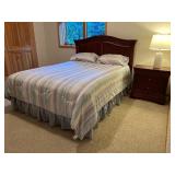 Thomasville Impressions Queen Wooden Bed Frame and Nightstand