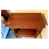 Thomasville Wooden King Size Headboard / Bed Frame and Coordinating Nightstand