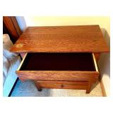 Thomasville Wooden King Size Headboard / Bed Frame and Coordinating Nightstand