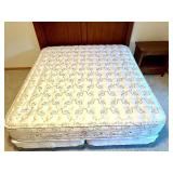 Thomasville Wooden King Size Headboard / Bed Frame and Coordinating Nightstand