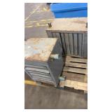Pair of Industrial Unit Heaters for use with a hot water boiler.