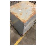 Pair of Industrial Unit Heaters for use with a hot water boiler.
