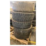 Set of 5 Mickey Thompson Baja Claw TTC 37x12.50R17 Tires