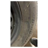 Set of 7 Bridgestone T135/80D16 and 195/65R15 Spare Tires with Steel Rims