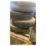 Set of 4 Yokohama 255/70R22.5 Super Steel RY023 Truck Tires