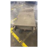 Heavy Duty Wooden Industrial Cart with Metal Wheels