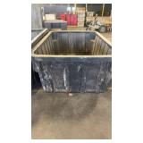 Large Black Industrial Storage Bin