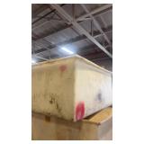 Poly Processing Large Rectangular Plastic Storage Tank with Valve