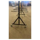 Heavy Duty Rolling Metal Storage Rack with Multiple Arms