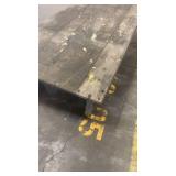 Heavy Duty Industrial Wood Platform Cart with Metal Frame and Wheels